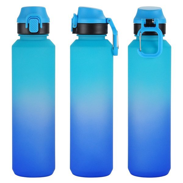 Chroma Tritan™ Bottle w/ Snap-Top Lid & Carabiner, 27oz.