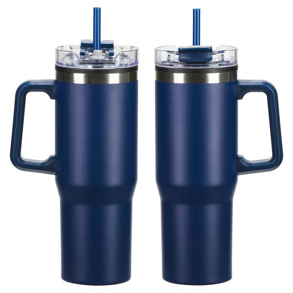 Oceanic Stainless Steel & Polypropylene Mug w/ Color-Matching Handle, 30oz.