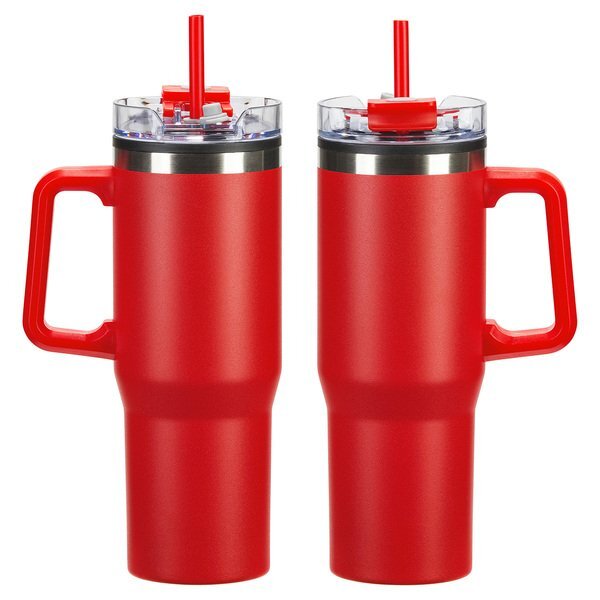 Oceanic Stainless Steel & Polypropylene Mug w/ Color-Matching Handle, 30oz.