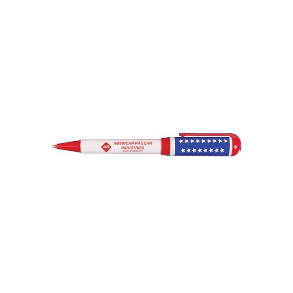 Patriotic Stars USA Made Jumbo Twist Pen