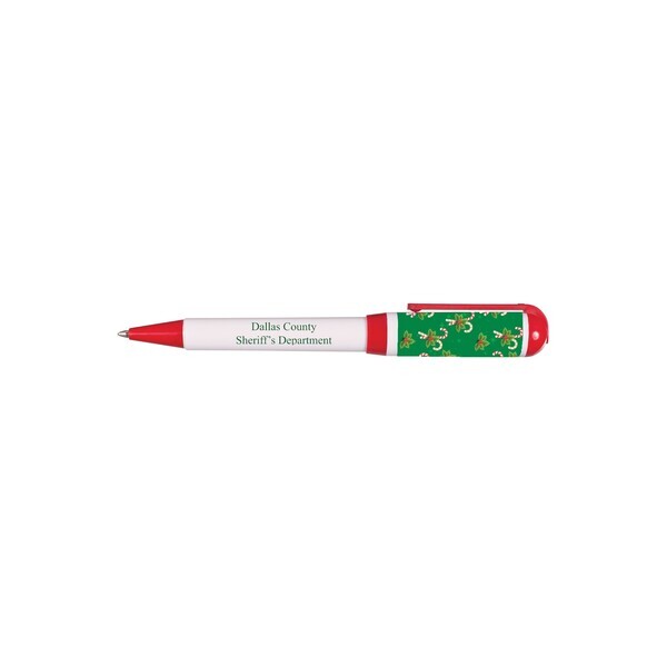Holiday Candy Canes USA Made Jumbo Twist Pen