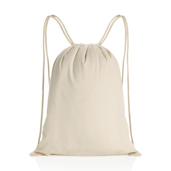 Impact AWARE™ Recycled Cotton & Poly Drawstring Backpack