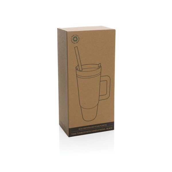 Tana Double Wall RCS Plastic Tumbler w/ Handle, 30.4oz.