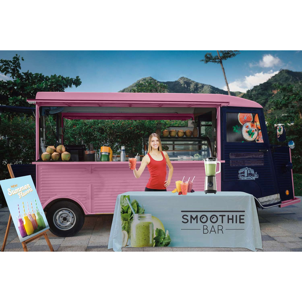 Eco-Wise 3-Sided Table Throw, 6' - Full Color, Full Bleed