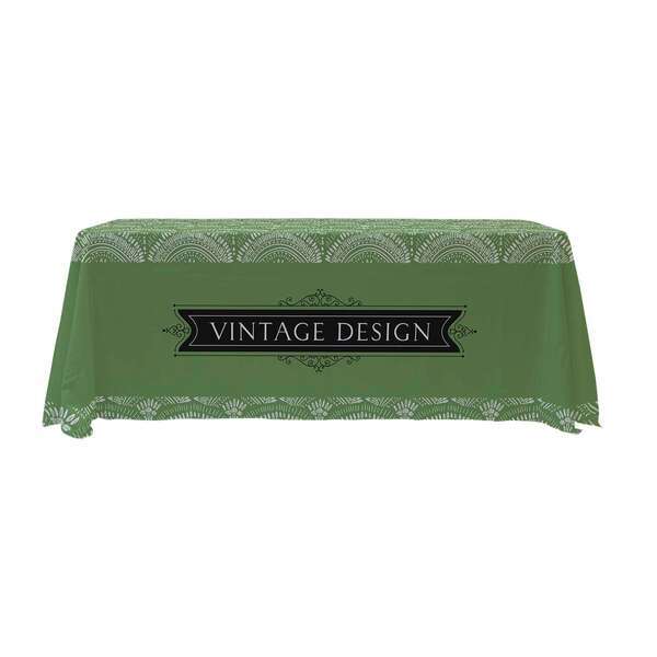Eco-Wise 4-Sided Table Throw, 6' - Full Color, Full Bleed