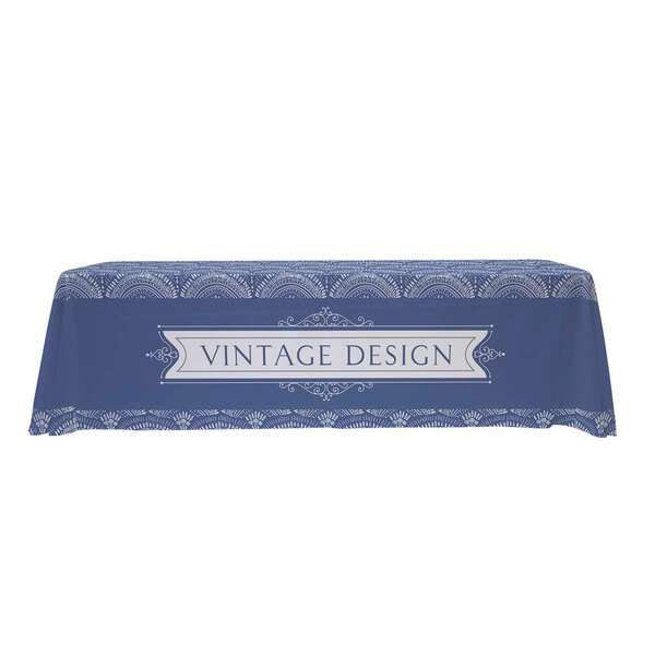 Eco-Wise 4-Sided Table Throw, 8' - Full Color, Full Bleed
