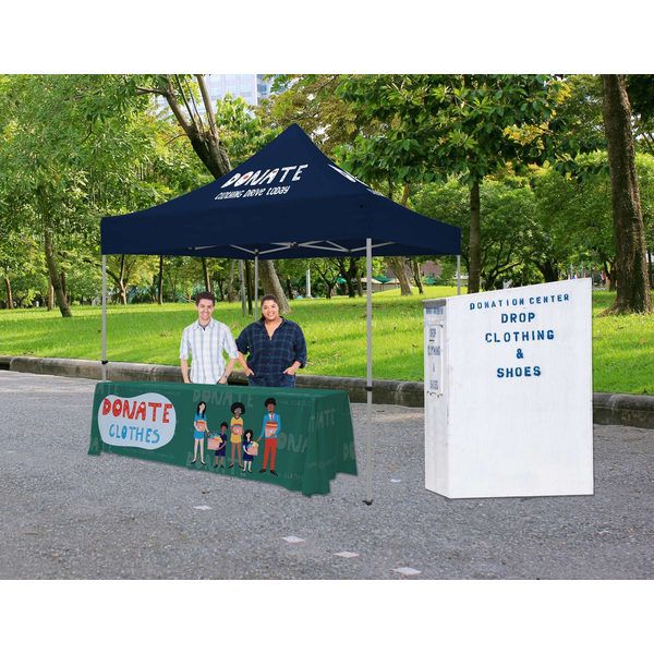 Enviro Pro 3-Sided Table Throw, 8' - Full Color Full Bleed