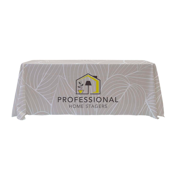 Lightweight 4-Sided Table Throw, 6' - Full Color Full Bleed