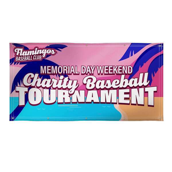 Nylon Single-Sided Banner, 4' x 8'