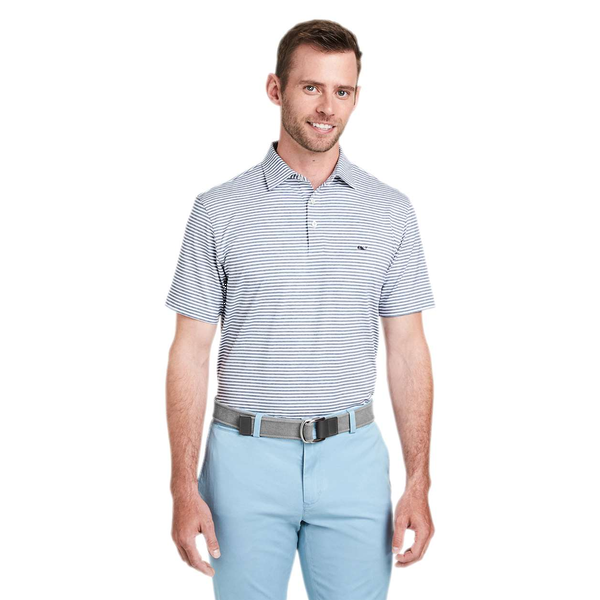 Vineyard Vines® Heathered Poly/Spandex Winstead Sankaty Men's Polo