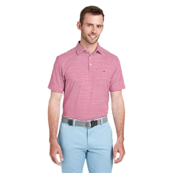 Vineyard Vines® Heathered Poly/Spandex Winstead Sankaty Men's Polo