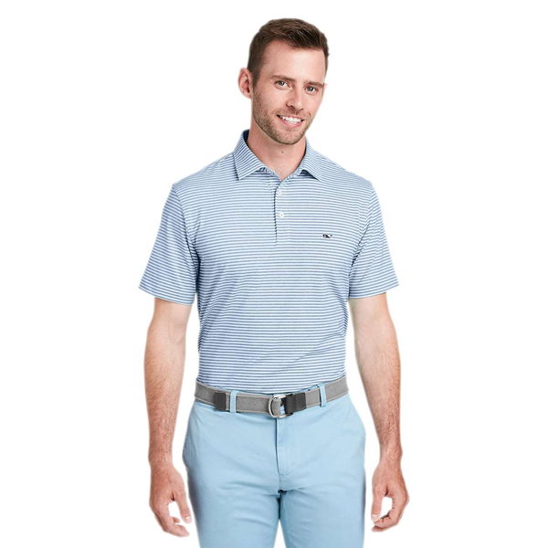 Vineyard Vines® Heathered Poly/Spandex Winstead Sankaty Men's Polo