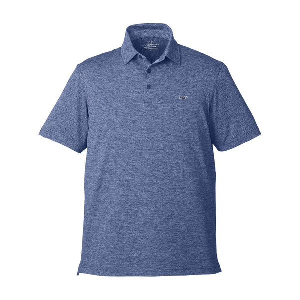 Vineyard Vines® Heathered Destined Stripe Sankaty Men's Polo