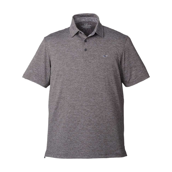 Vineyard Vines® Heathered Destined Stripe Sankaty Men's Polo