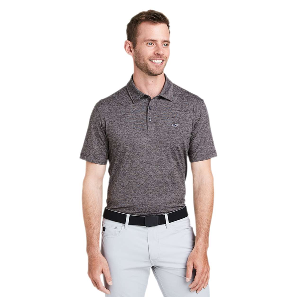 Vineyard Vines® Heathered Destined Stripe Sankaty Men's Polo
