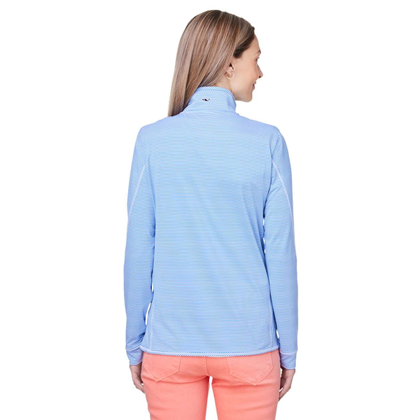 Vineyard Vines® Microstripe Sankaty Half-Zip Ladies' Pullover