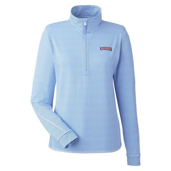 Vineyard Vines® Microstripe Sankaty Half-Zip Ladies' Pullover