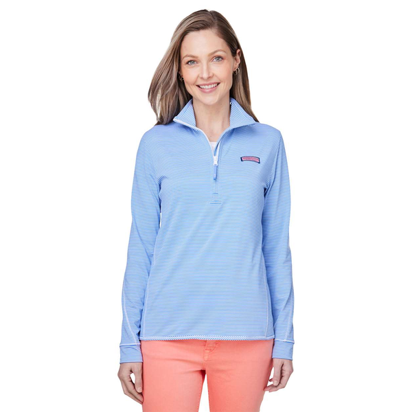 Vineyard Vines® Microstripe Sankaty Half-Zip Ladies' Pullover