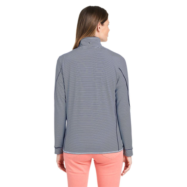 Vineyard Vines® Microstripe Sankaty Half-Zip Ladies' Pullover