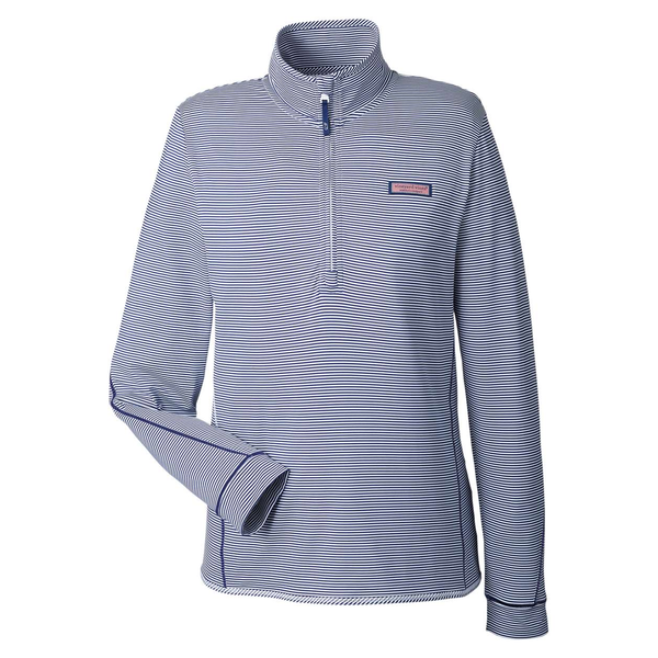 Vineyard Vines® Microstripe Sankaty Half-Zip Ladies' Pullover