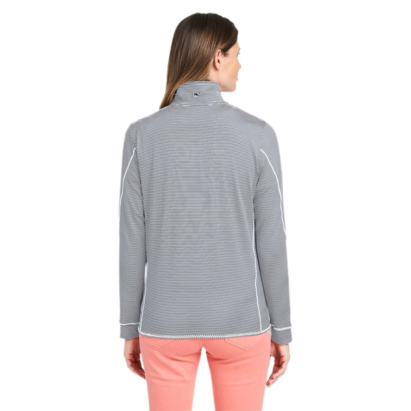 Vineyard Vines® Microstripe Sankaty Half-Zip Ladies' Pullover