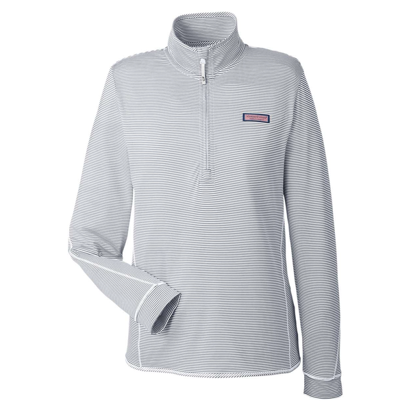 Vineyard Vines® Microstripe Sankaty Half-Zip Ladies' Pullover
