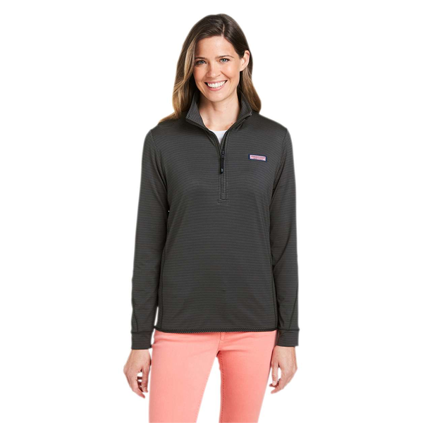 Vineyard Vines® Microstripe Sankaty Half-Zip Ladies' Pullover