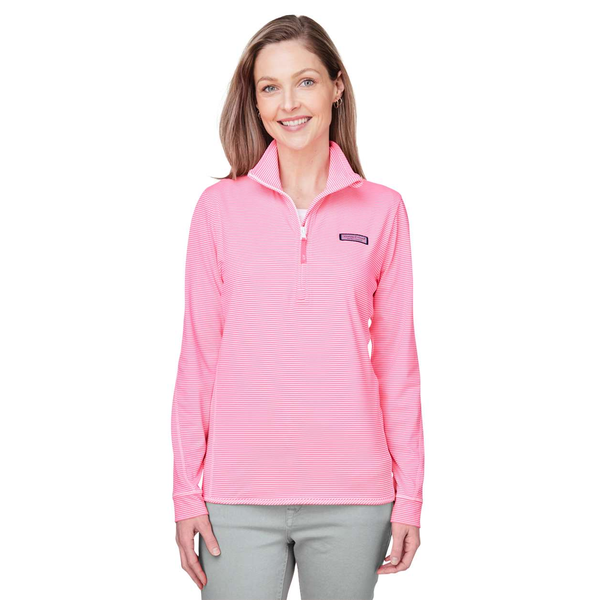 Vineyard Vines® Microstripe Sankaty Half-Zip Ladies' Pullover