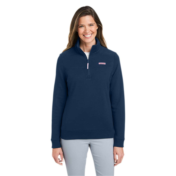 Vineyard Vines® Collegiate Shep Quarter-Zip Ladies' Sweatshirt Pullover