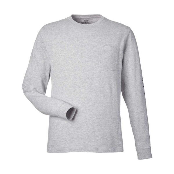 Vineyard Vines® Long Sleeve Pocket Cotton Unisex T-Shirt