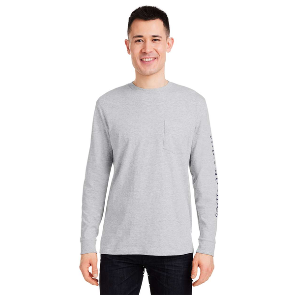 Vineyard Vines® Long Sleeve Pocket Cotton Unisex T-Shirt