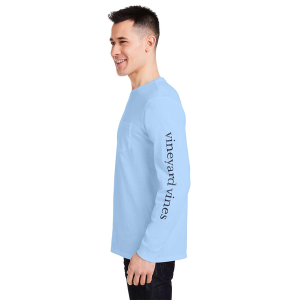 Vineyard Vines® Long Sleeve Pocket Cotton Unisex T-Shirt