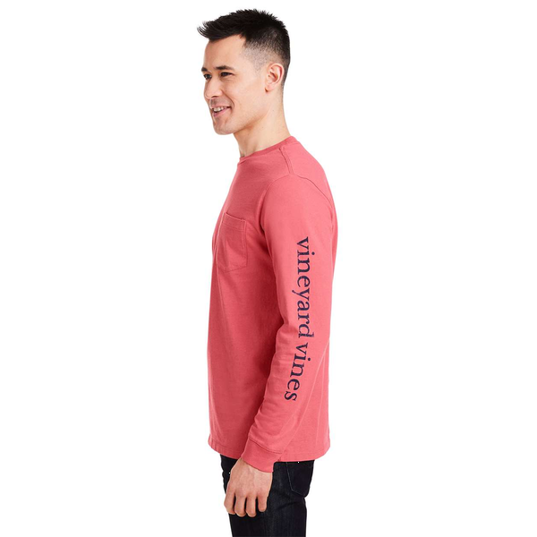 Vineyard Vines® Long Sleeve Pocket Cotton Unisex T-Shirt