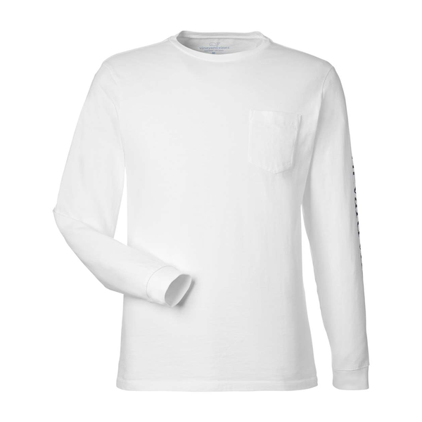 Vineyard Vines® Long Sleeve Pocket Cotton Unisex T-Shirt
