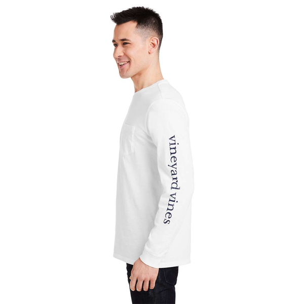 Vineyard Vines® Long Sleeve Pocket Cotton Unisex T-Shirt