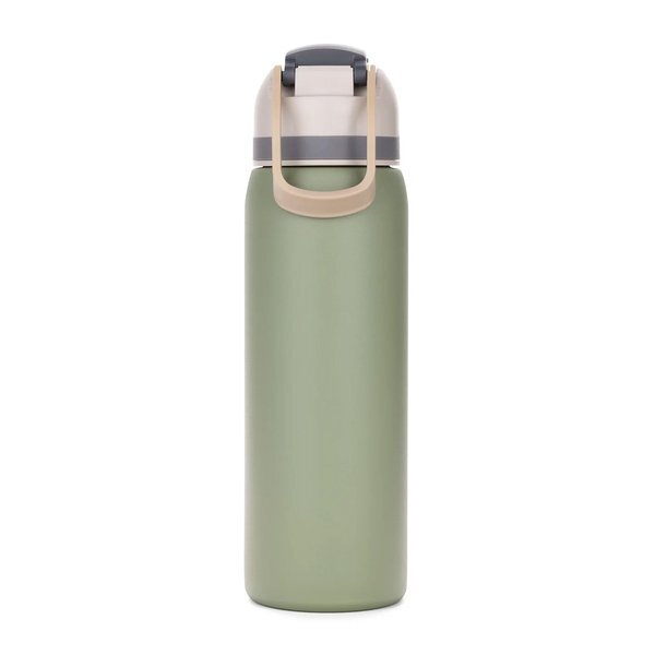 Three-Toned Stainless Steel Straw Bottle, 27 oz.