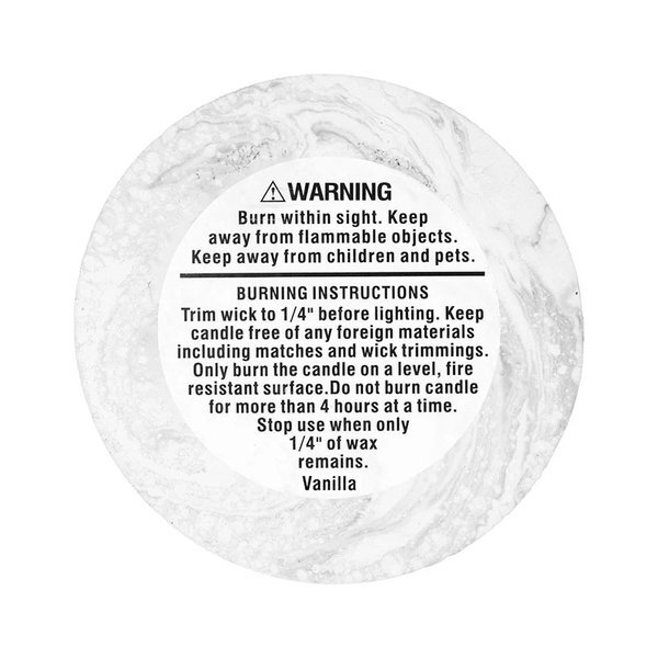 ZenGlow Soy Candle in Plaster Jar with Bamboo Lid