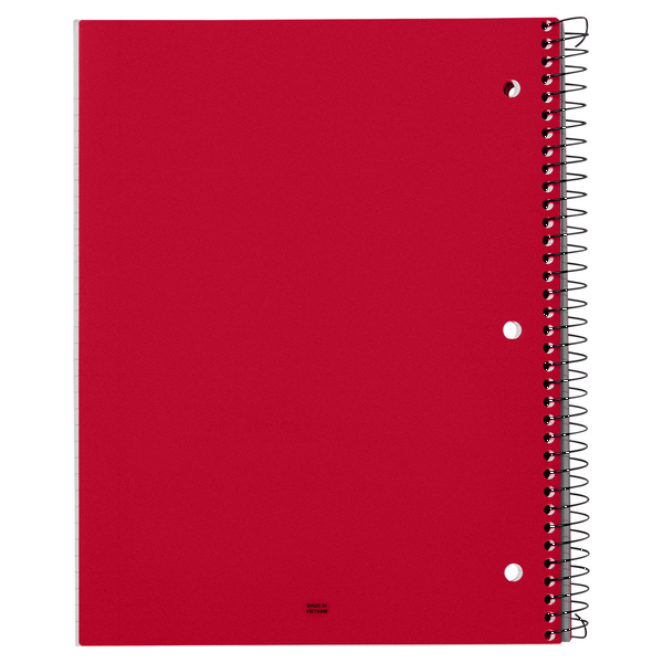 Team 365 Spiral 5-Subject Notebook, 8.5"W x 11"H