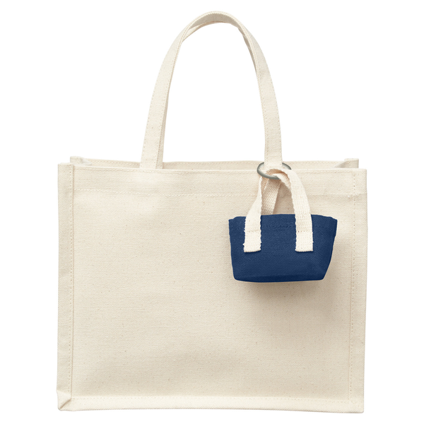 Eco-Friendly Mini Cotton Tote Bag with Cute Charm