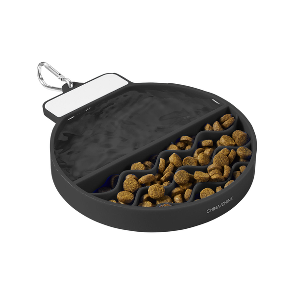 Portable Travel Pet Feeder with Suction Mat