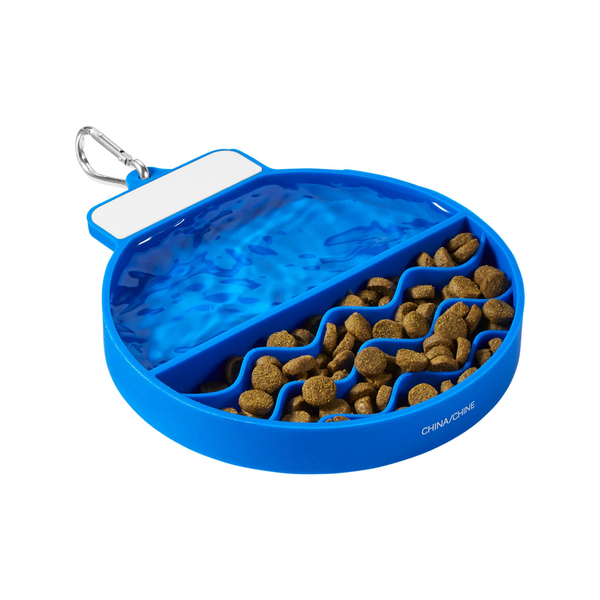 Portable Travel Pet Feeder with Suction Mat