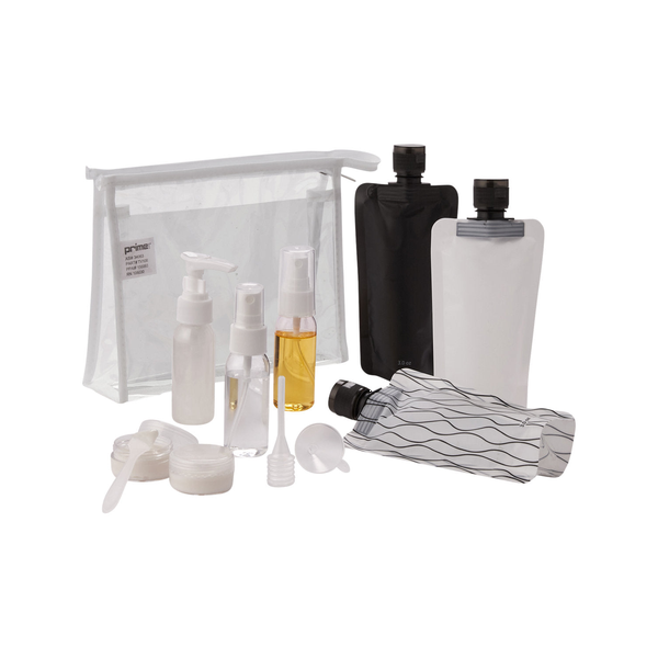Travel Bottle Set and Pouch