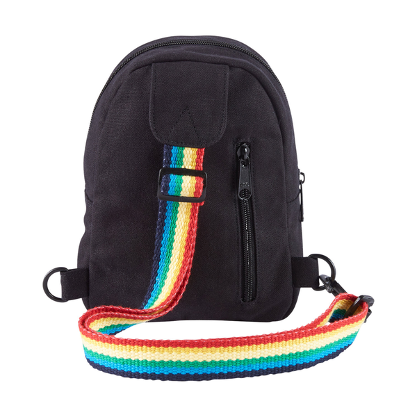 B.Free Rainbow Pride Cotton Crossbody Bag
