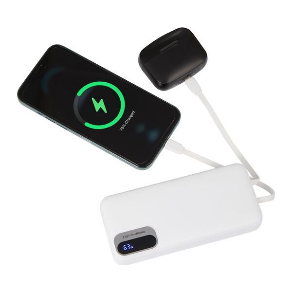 Laptop Power PD Power Bank w/ Integrated Cables, 20,000mAh