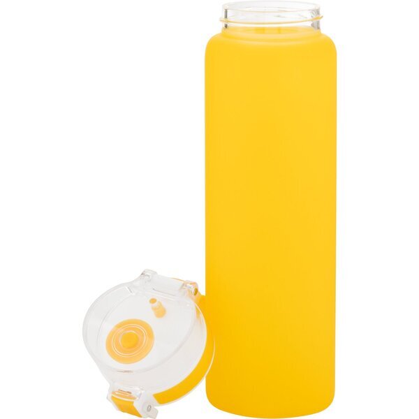 h2go Mudra Translucent Single Wall Glass Bottle, 20.9 oz.