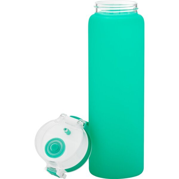 h2go Mudra Translucent Single Wall Glass Bottle, 20.9 oz.