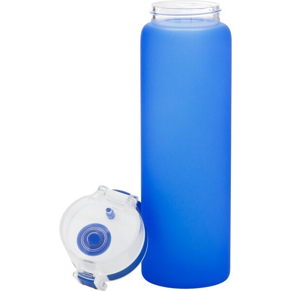 h2go Mudra Translucent Single Wall Glass Bottle, 20.9 oz.