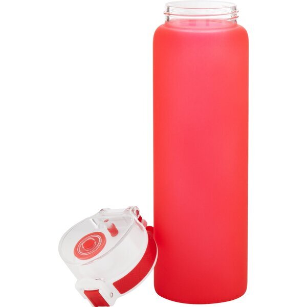 h2go Mudra Translucent Single Wall Glass Bottle, 20.9 oz.