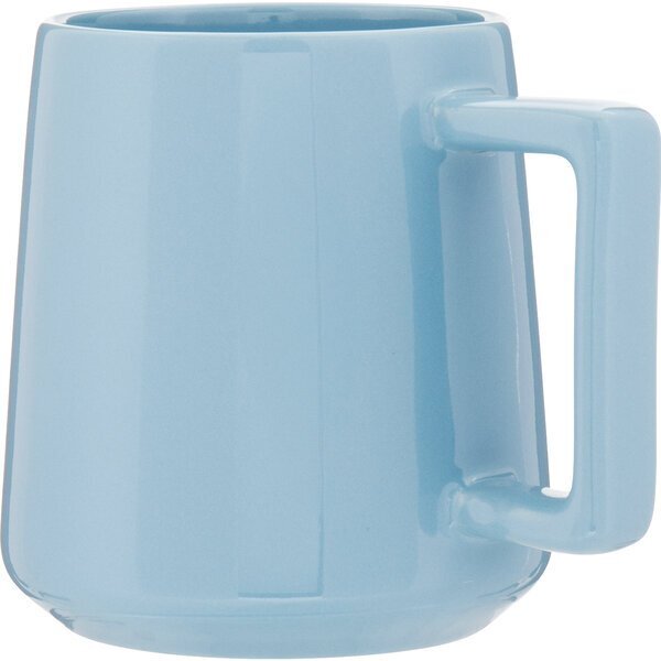 Jude Glossy Colored Exterior Ceramic Mug, 17 oz.