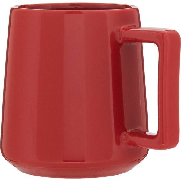 Jude Glossy Colored Exterior Ceramic Mug, 17 oz.